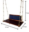 Wooden Swing With Backrest (Cushion) For Living Room