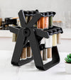 360° Kitchen Spice Organizer - 18 Glass Jar Set | Stylish Masala Stand for Every Smart Kitchen