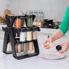 360° Kitchen Spice Organizer - 18 Glass Jar Set | Stylish Masala Stand for Every Smart Kitchen
