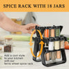 360° Kitchen Spice Organizer - 18 Glass Jar Set | Stylish Masala Stand for Every Smart Kitchen