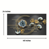 Harmonious Floral Metal Wall Art (48 x 24 Inches)
