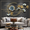 Harmonious Floral Metal Wall Art (48 x 24 Inches)