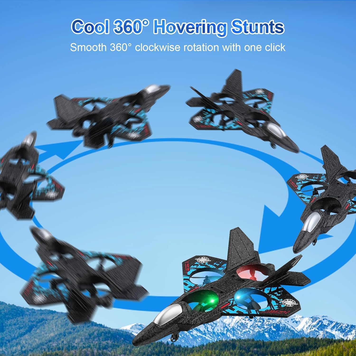 thumbnail image 2 of Skyriders RC Jet, Remote Control Fighter Jet With 360° Flips 2 of 9