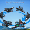 P-one Aircraft Remote Control Plane RC Plane – 2-in-1 Drone Glider for Kids & Adults Fighter Jet with Light, 360° Flip Fighter Jet Toy, Gravity Sensing, Stunt Roll, Gifts for Kids Boys