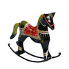 Standing Swing Horse Figurine in Black Iron