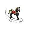 Standing Swing Horse Figurine in Black Iron