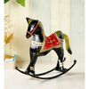 Standing Swing Horse Figurine in Black Iron