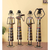 TRIBAL LADY FARMER FIGURINE SET OF 4