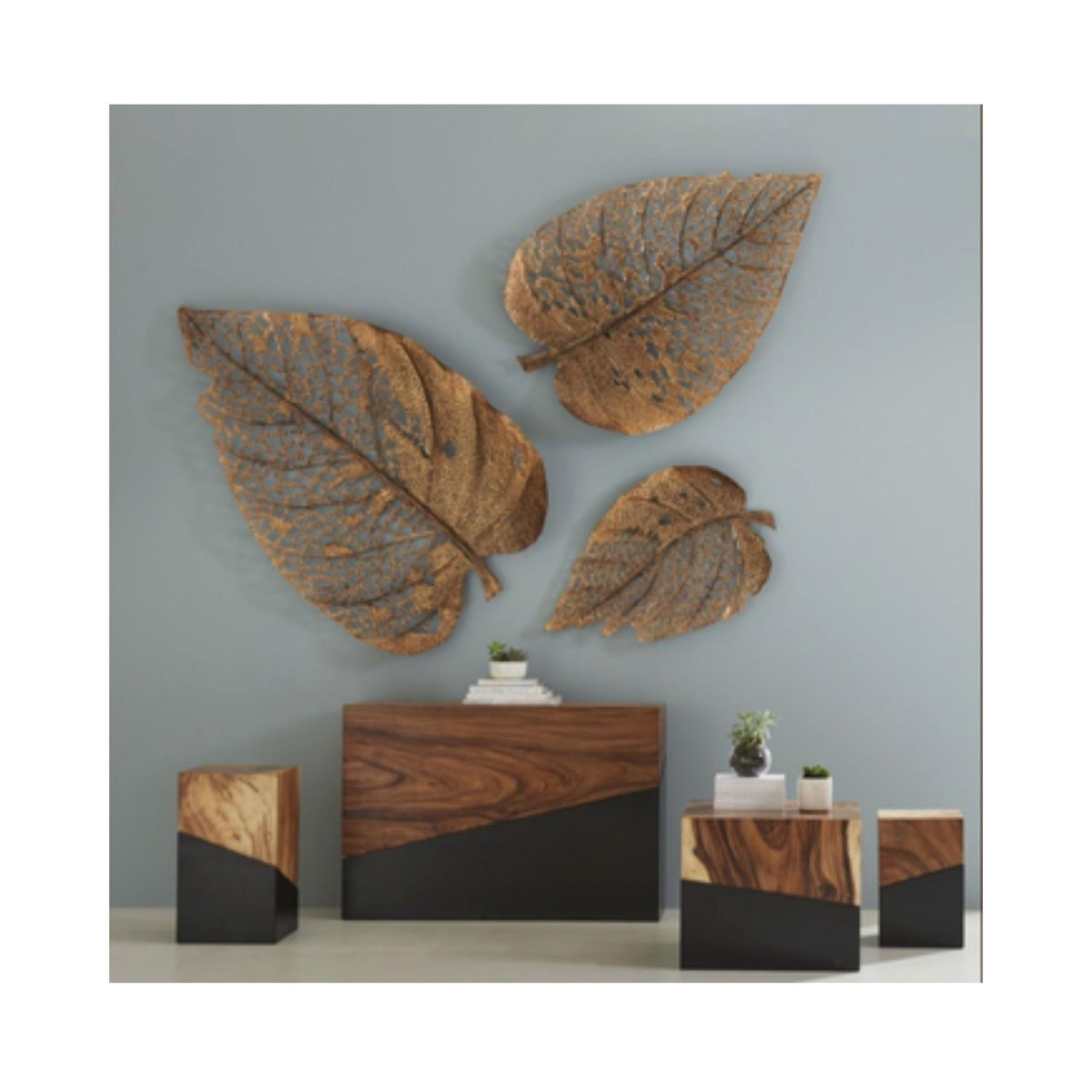 COPPER LEAF SET OF 3 – Homez Valley