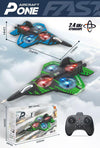 P-one Aircraft Remote Control Plane RC Plane – 2-in-1 Drone Glider for Kids & Adults Fighter Jet with Light, 360° Flip Fighter Jet Toy, Gravity Sensing, Stunt Roll, Gifts for Kids Boys