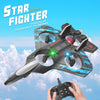 P-one Aircraft Remote Control Plane RC Plane – 2-in-1 Drone Glider for Kids & Adults Fighter Jet with Light, 360° Flip Fighter Jet Toy, Gravity Sensing, Stunt Roll, Gifts for Kids Boys